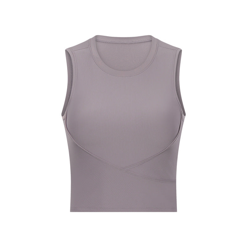 New Style Yoga Wear Threaded Sports Top