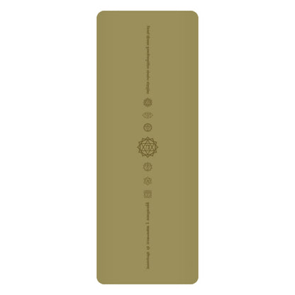 White Pu Leather Natural Rubber Rustic Yoga Mat