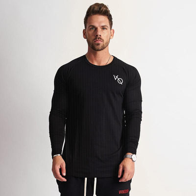 Doctor Muscle Spring Fitness Long Sleeve Men''s Sports