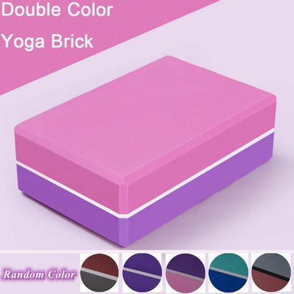 Two-color yoga brick