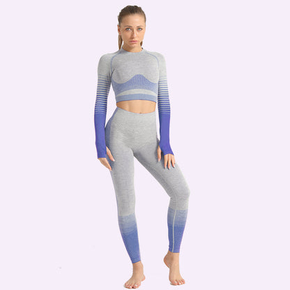 LANTECH Women Yoga Sets Gym Fitness Athletic 2 Pcs Sports Suits Set