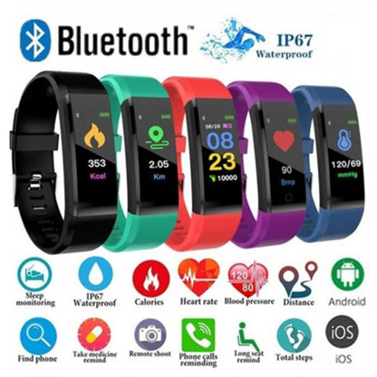 Screen Smart Wristband Heart Rate Monitor Fitness Activity Tracker