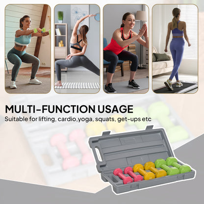 6Kg Dumbbell Set Fitness Weight Set For Men And Women