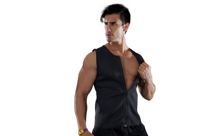 Fitness sports sweat sweat zipper vest