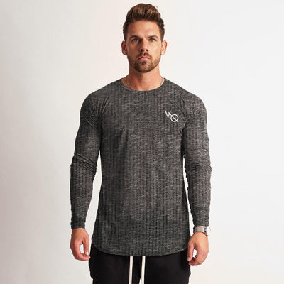 Doctor Muscle Spring Fitness Long Sleeve Men''s Sports