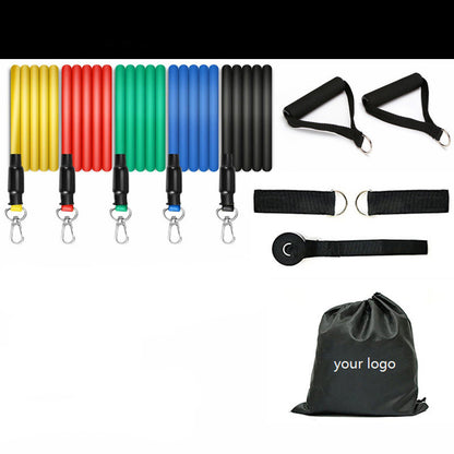 11-piece Plastic Fitness Pull Rope Set