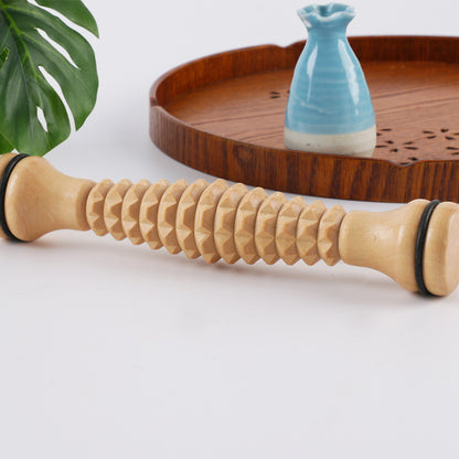 Wood Stick Abdominal Leg Fitness Yoga Roller