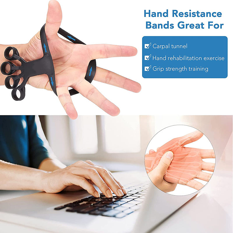 Silicone Grip Device Finger Exercise Stretcher Arthritis Hand Grip