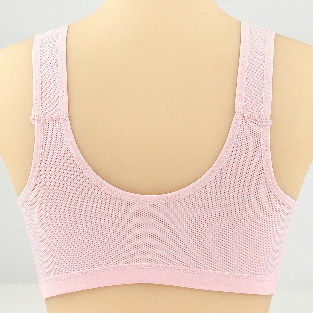 Bras For Women Front Closure Button Bra Wireless Bralette