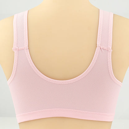Bras For Women Front Closure Button Bra Wireless Bralette
