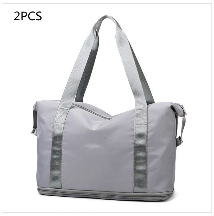 Foldable Large Capacity Women Gym Bags Shoulder Bag