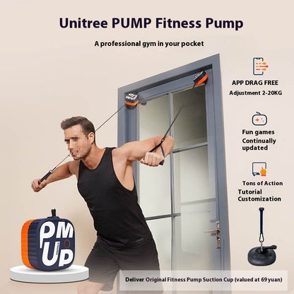 Motor-driven Fitness Dumbbell Rowing Machine