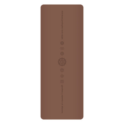 White Pu Leather Natural Rubber Rustic Yoga Mat