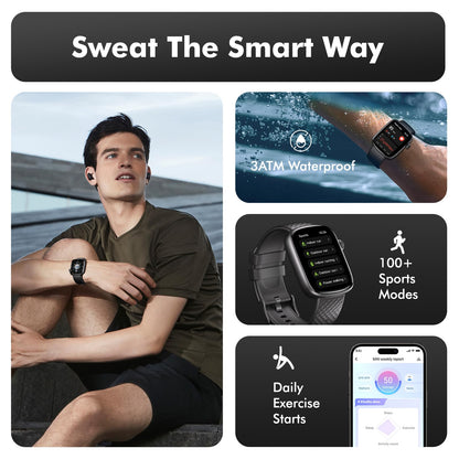 Smart Watch Bluetooth Call &1.95 HD Screen -Heart Rate