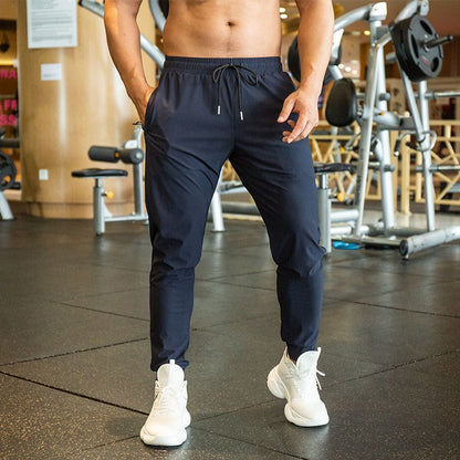 Men's Summer Ice Silk Thin Training Sports Trousers