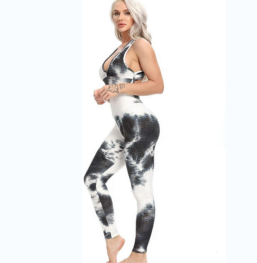 Fashionable Sports Fitness One-piece Suit Belly Lifting Hips