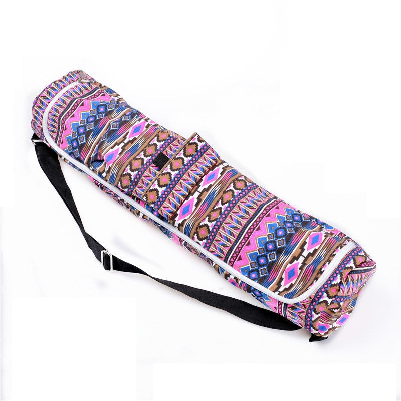 Portable yoga mat canvas bag