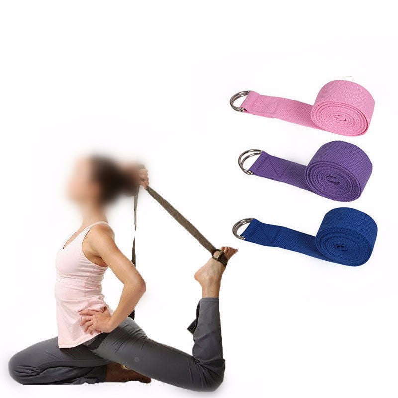 Yoga rope stretch with cotton yoga tension band