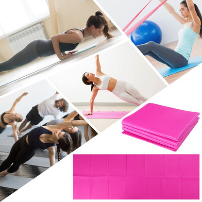 Non Slip Yoga Mat 3 Folding Gymnastics Mat Fitness Exercise Gym