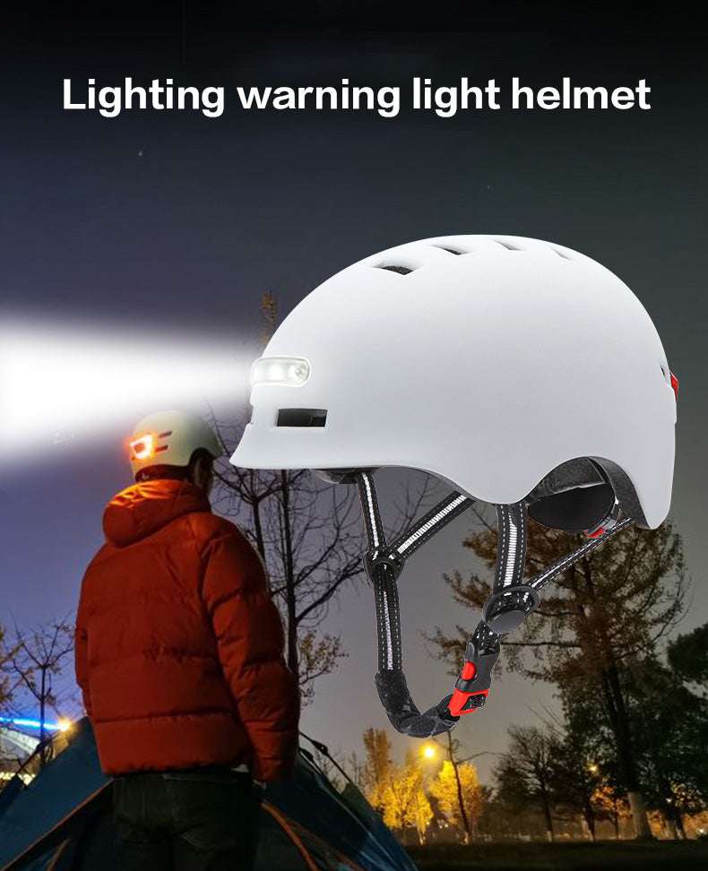 Skateboard Cycling Electric Vehicle Lighting Sports Helmet