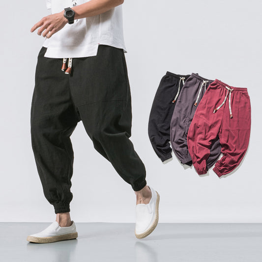 Mens Hip Hop Streetwear Gym Joggers Pants Drawstring