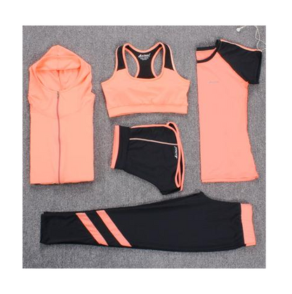 Sports professional fitness clothing suit loose running suit female fat mm large size yoga beginner