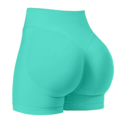 High Waist Yoga Shorts Tight Hip Raise Seamless