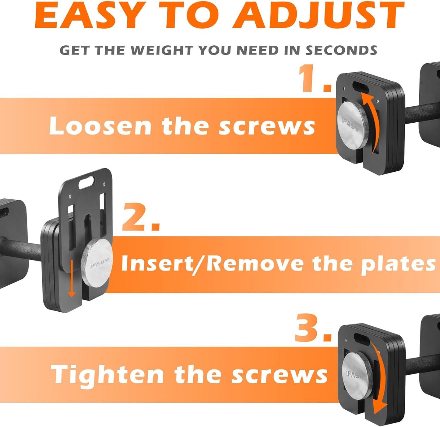 Adjustable Dumbbell 9 In 1 Free Weights For Multiweight Options
