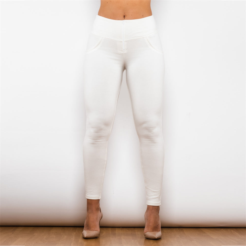 shascullfites melody white cotton leggings high waist