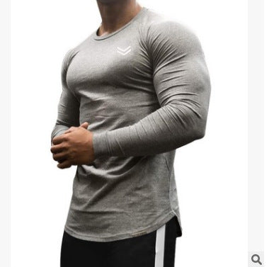 New Long Sleeve T Shirt Sport Men Gym Shirt Quick Dry Gym Fitness