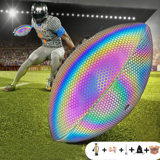 Size 9 American Glowing Rugby A Dult Youth Training Game Ball