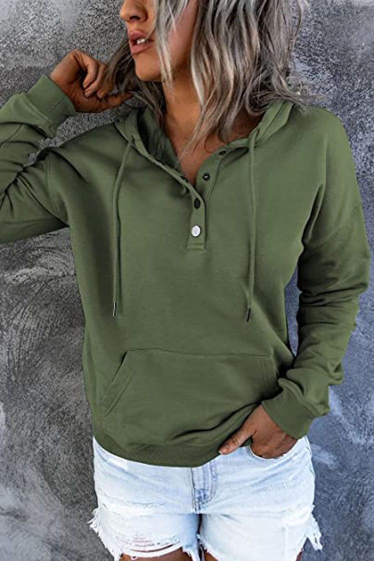 Long-sleeved Hooded Sweatshirt With Pockets Sports Clothing