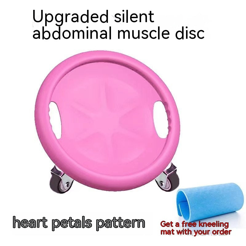 Mute Four Wheel Training Fitness Abdominal Plate