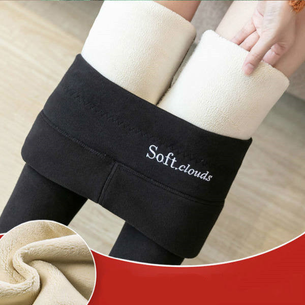 Women's High Waist Plus Velvet Thick Slim Slimming Leggings