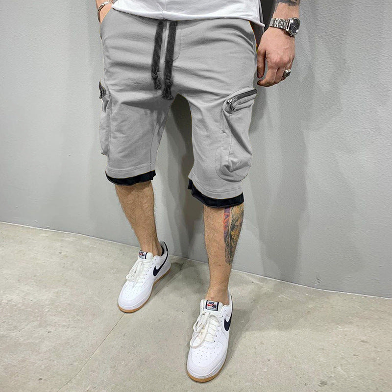 Fitness shorts with multiple pockets