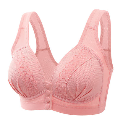 Bras For Women Front Closure Button Bra Wireless Bralette