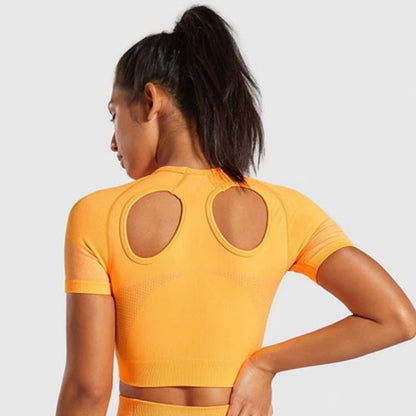 Seamless Knitted Buttocks Yoga Set