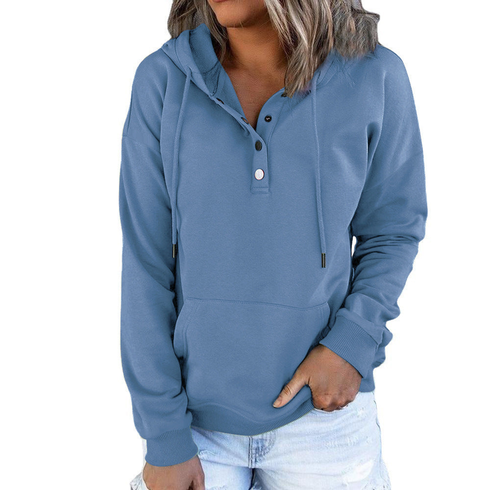 Long-sleeved Hooded Sweatshirt With Pockets Sports Clothing