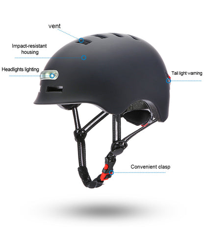 Skateboard Cycling Electric Vehicle Lighting Sports Helmet