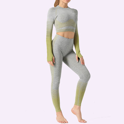 LANTECH Women Yoga Sets Gym Fitness Athletic 2 Pcs Sports Suits Set