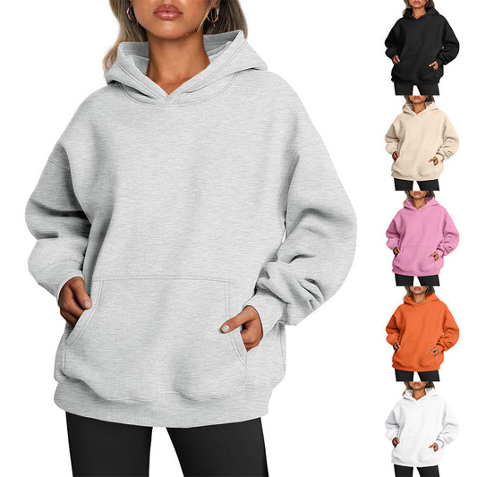 Women's Oversized Hoodies Fleece Loose Sweatshirts Sports Clothes