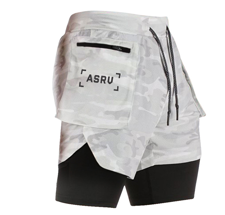 Male muscular brothers running training shorts