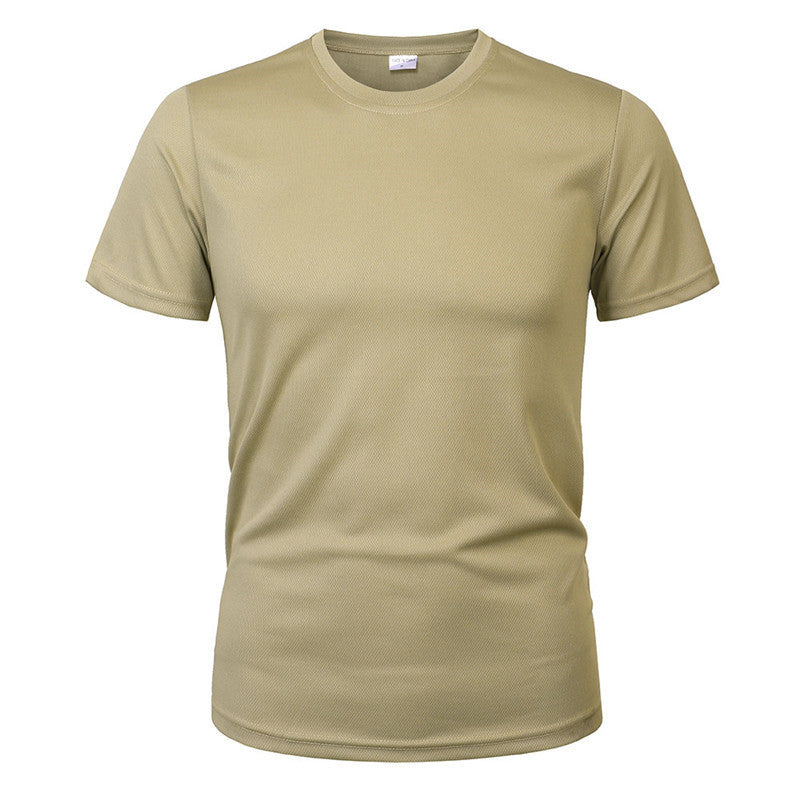 Quick-drying military fan short sleeve training suit