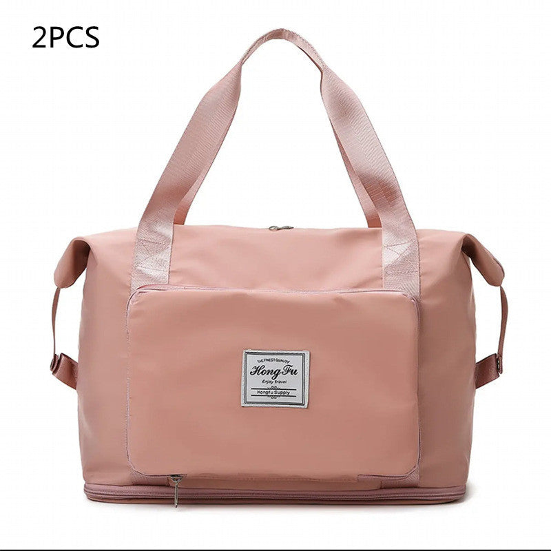 Foldable Large Capacity Women Gym Bags Shoulder Bag