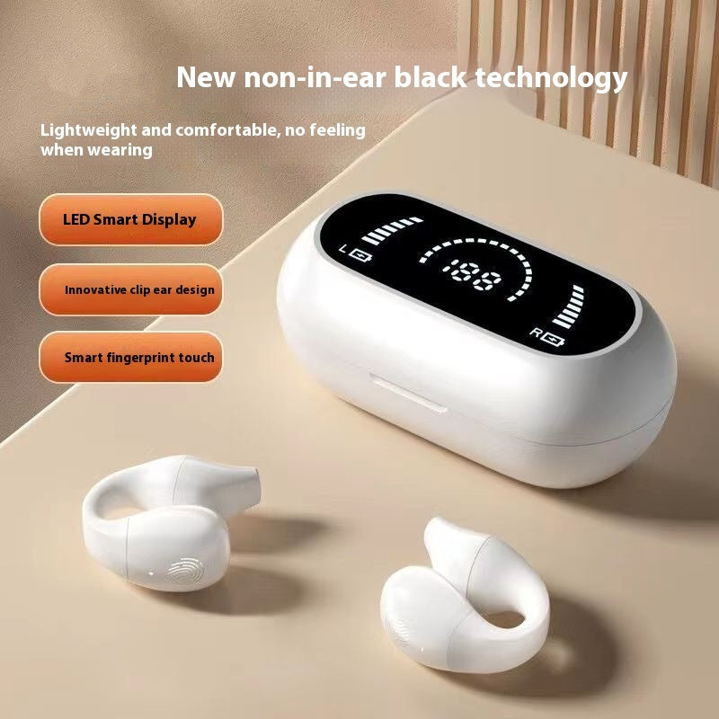 Ear Clip Bone Conduction Handsfree Sports Headset
