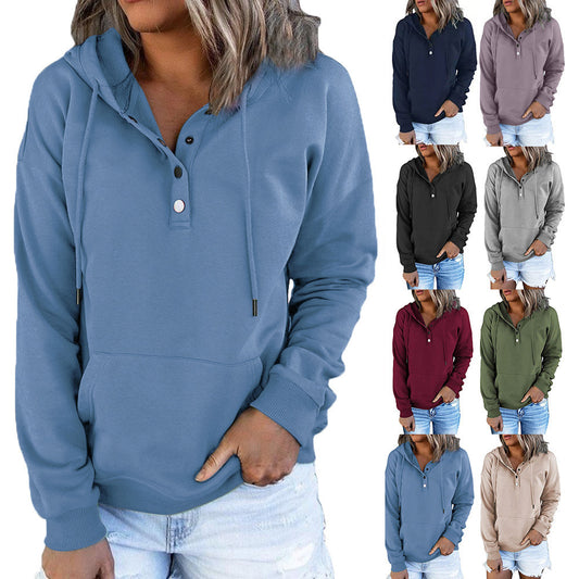 Long-sleeved Hooded Sweatshirt With Pockets Sports Clothing
