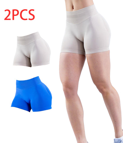 2pcs Quick-drying Breathable Yoga Shorts