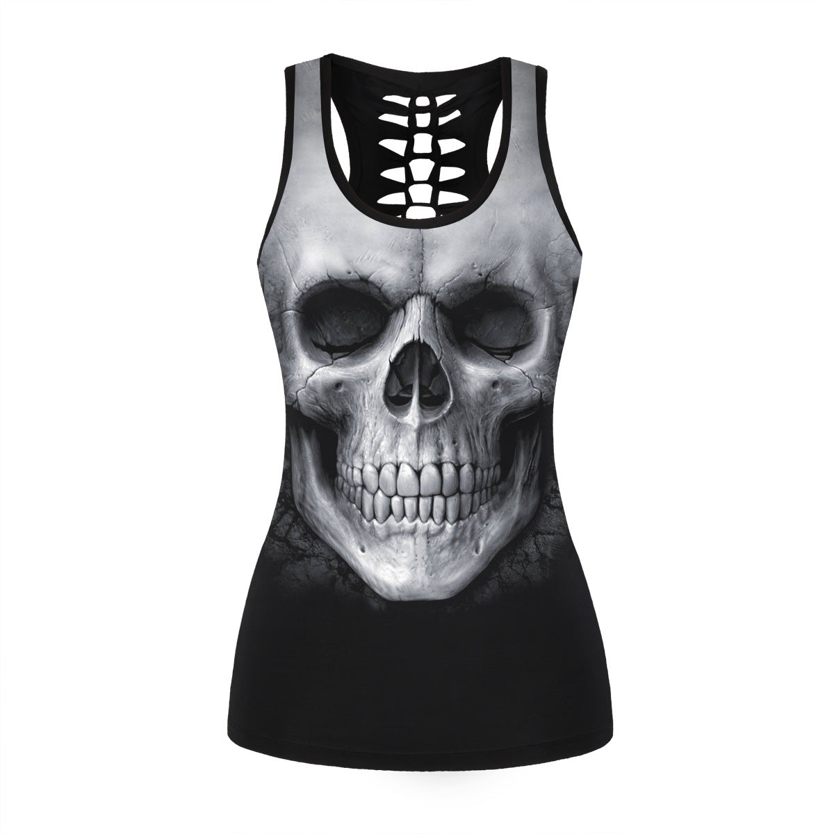 Shantou digital printing beauty back vest Halloween tide fitness