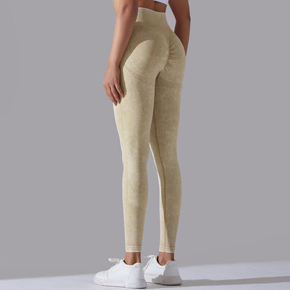Knitted Seamless Yoga Pants Running Sports Fitness