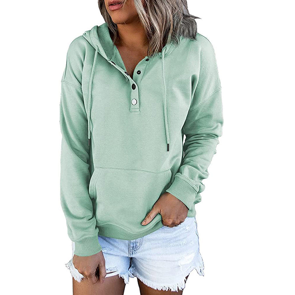Long-sleeved Hooded Sweatshirt With Pockets Sports Clothing